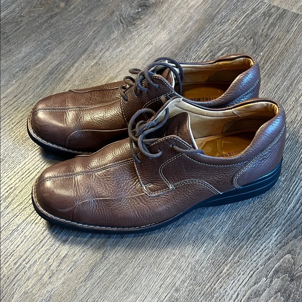 Johnston & Murphy Shuler Bicycle Brown Leather Men’s Shoes Size 10